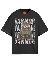 Pit Bull Warning Graphic Tee